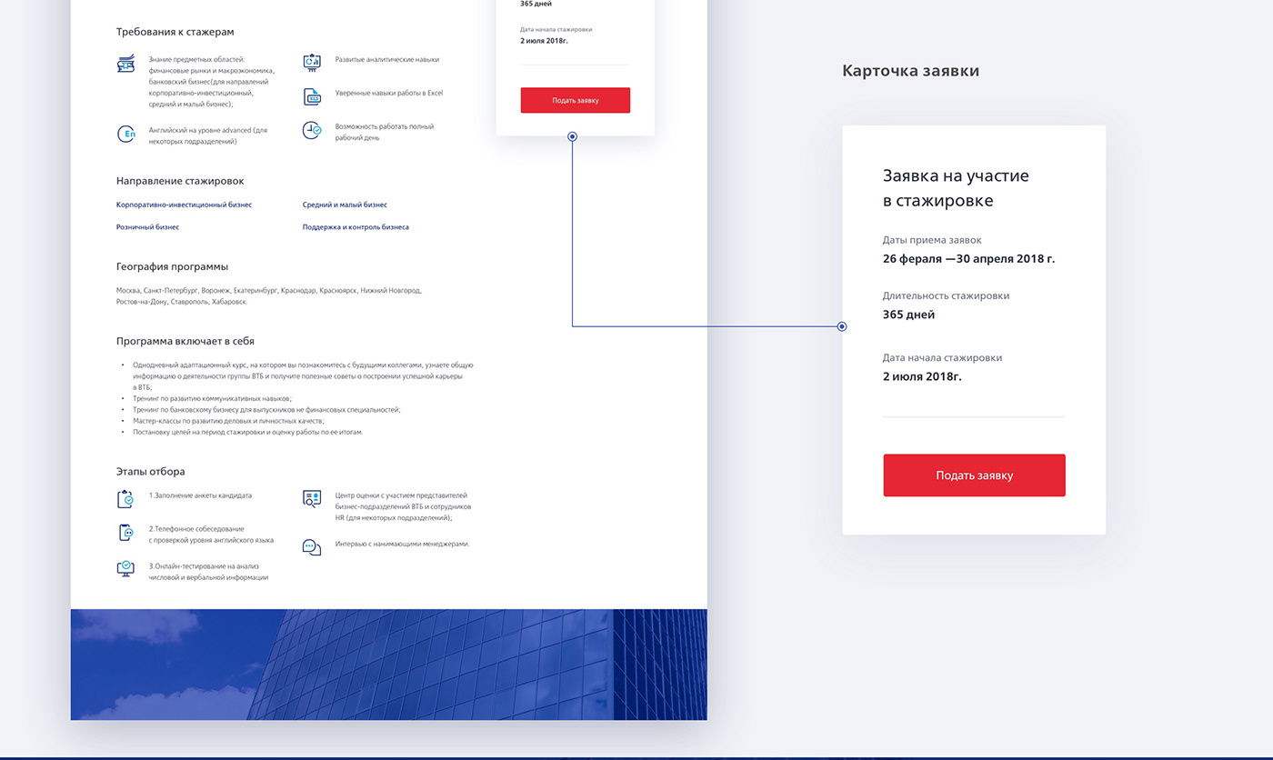 UI ux interaction finance web-design VTB