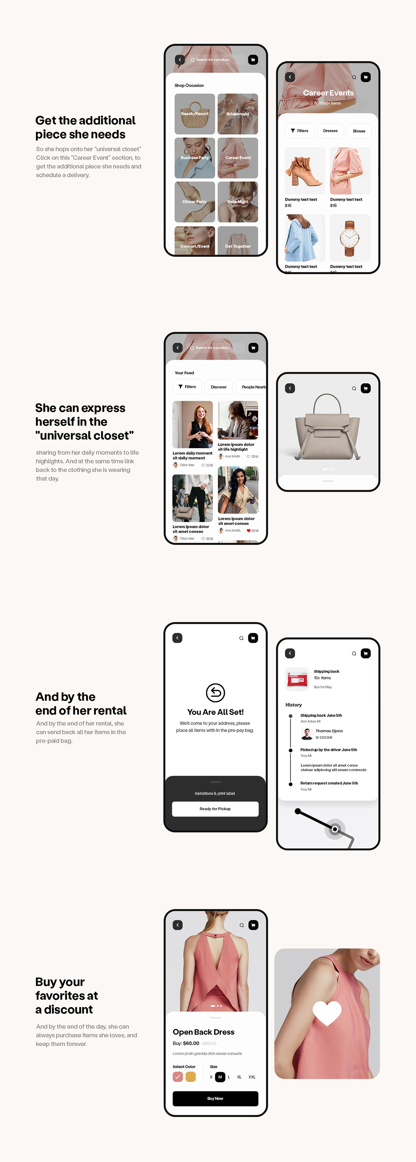 Clothing Ecommerce Fashion  Figma Mobile app UI/UX user experience user interface ux Web Design 
