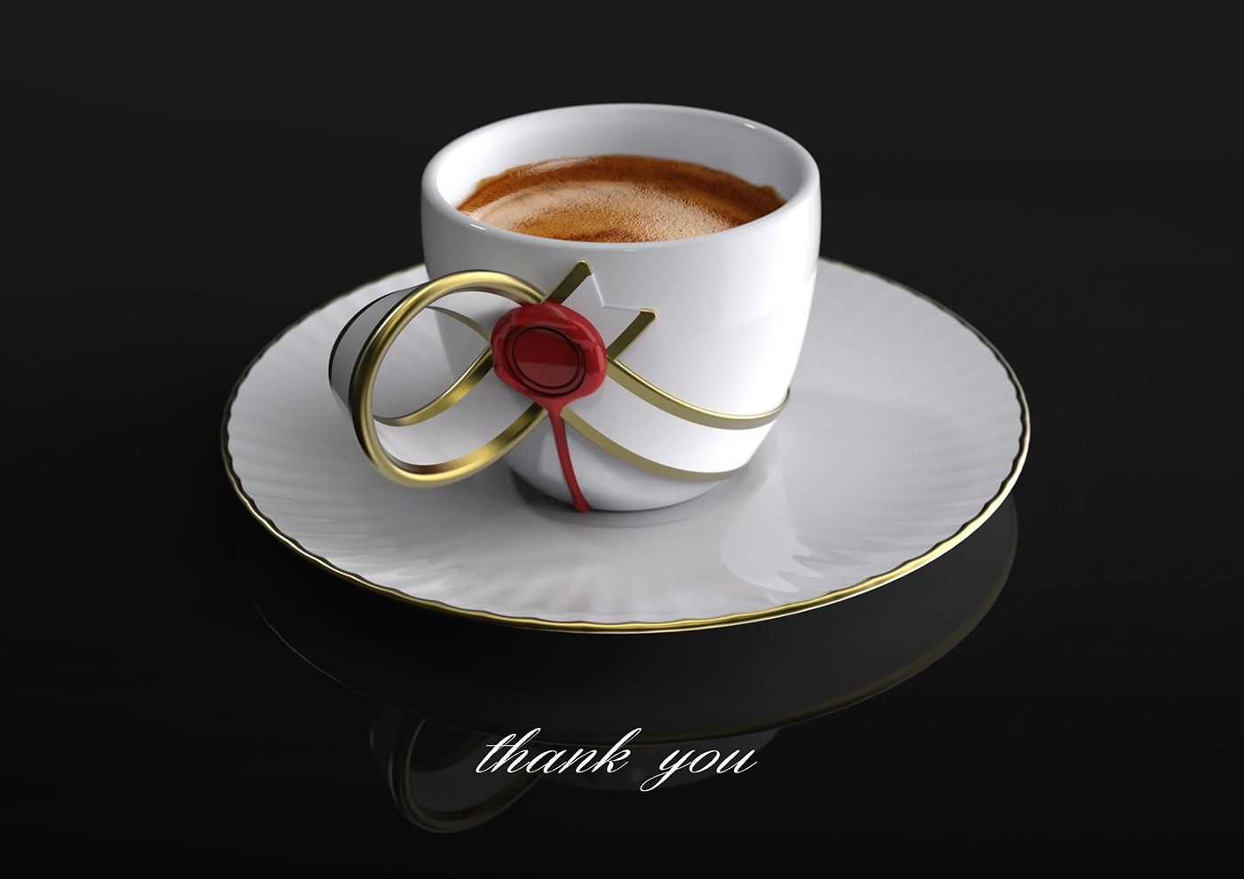 Coffee espresso porcelain tea cup