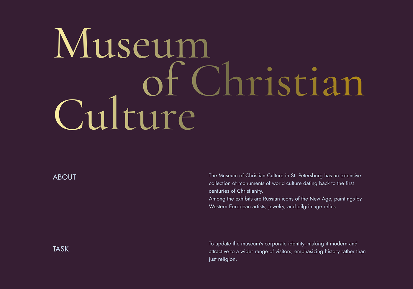 brand identity museum museum branding Logo Design Christian Art Christian rebranding