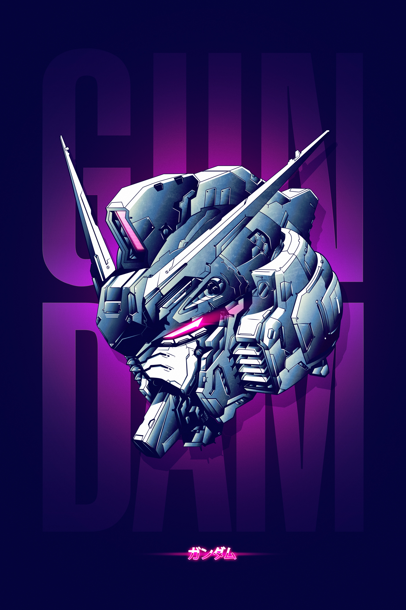 Gundam mobile suit mecha robot mech 08th ms ground type Armor knight vector