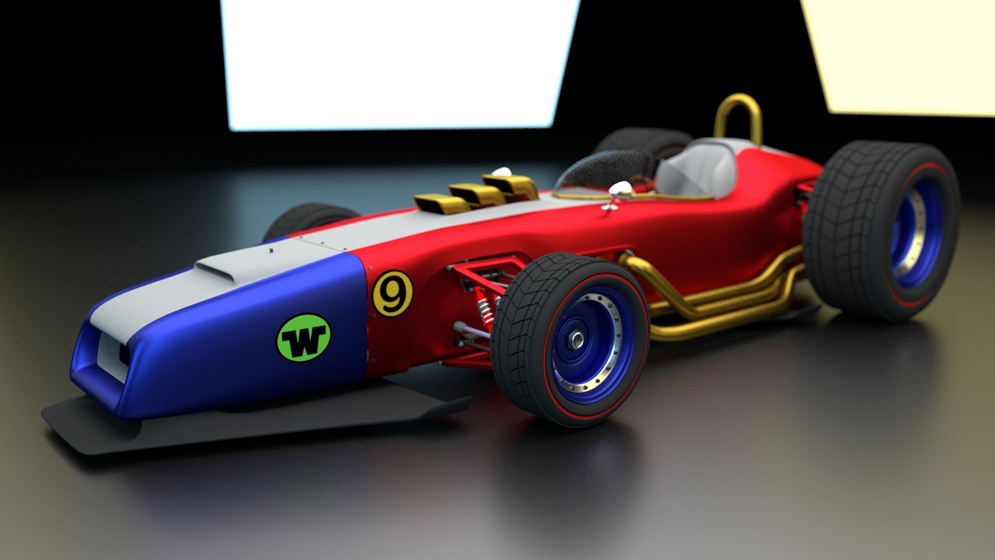 Carrão Aerodinâmico corrida maluca Turbo Terrific Wacky Races Hanna-Barbera peter perfeito metal dragster f1