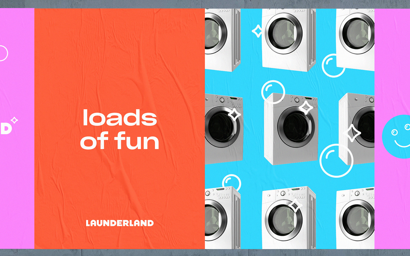 laundry laundromat wash detergent smile Washing machine spin launder land