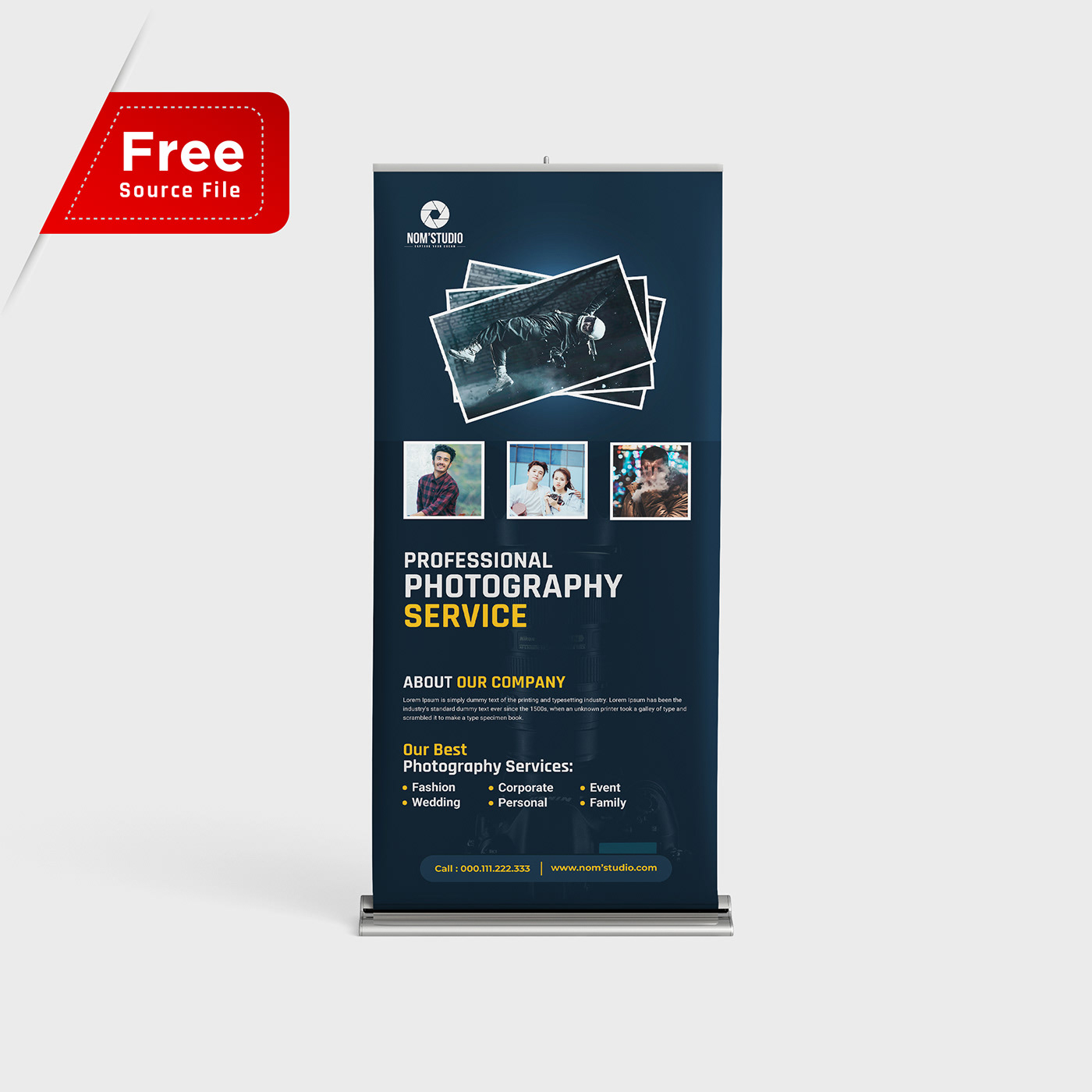 Photography Roll Up Banner on Behance With Photography Banner Template