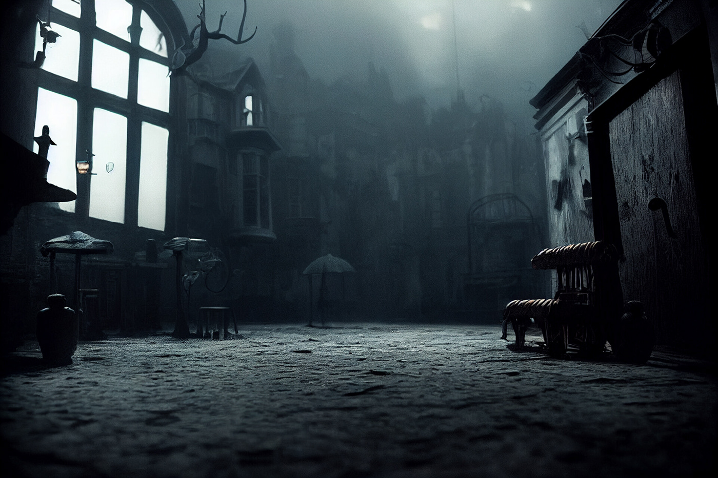 concept art creepy environment fantasy fog forest horror LAIKA stop motion Tim Burton
