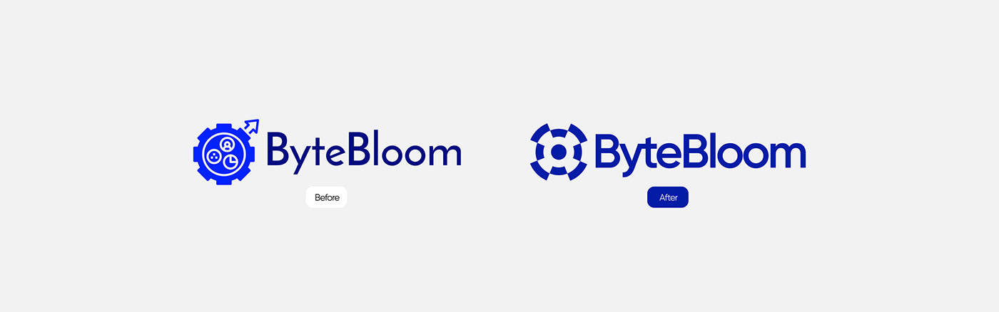 Logo redesign of ByteBloom.