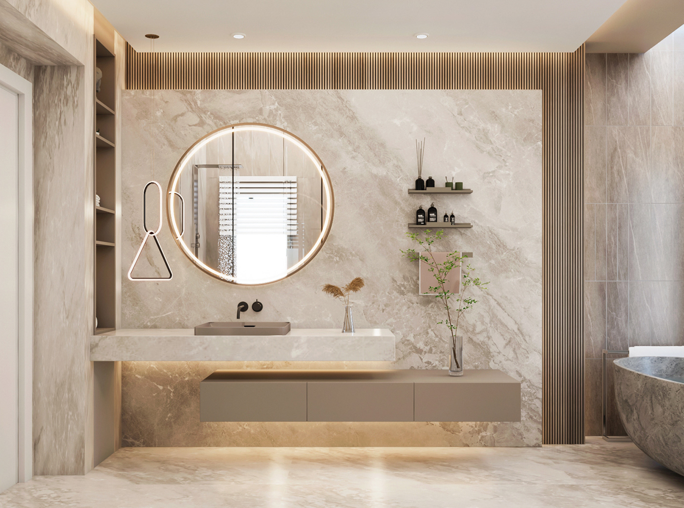 modern bathroom design on Behance