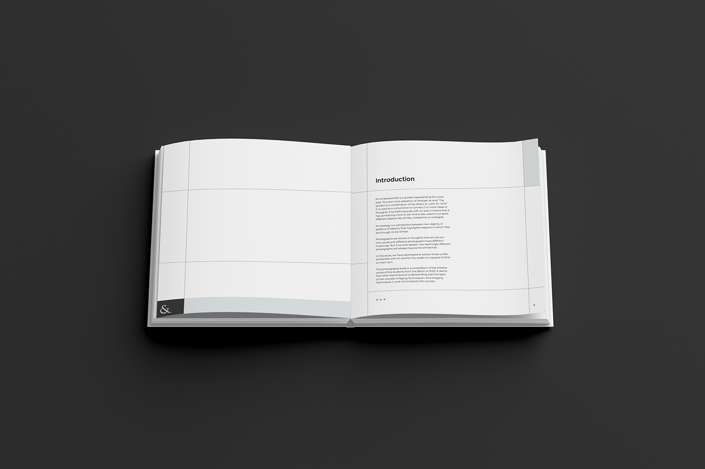 ampersand editorial graphic design  Layout Layout Design photobook Photography  photography book publication publication design