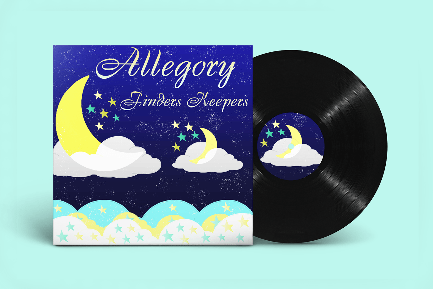 music album design lullaby sleeping