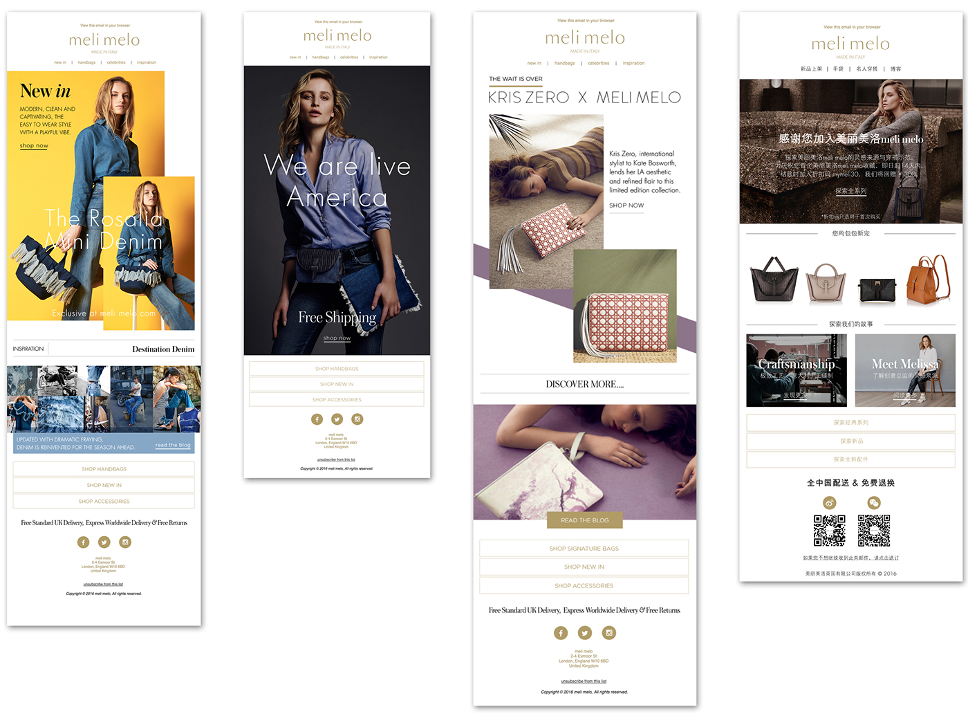 Adobe Portfolio Responsive e-commerce typograghy luxury premium leather goods