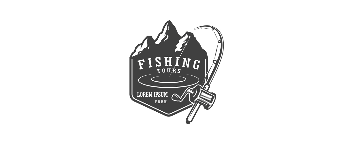 emblems badge vector ILLUSTRATION  fishing fish logo