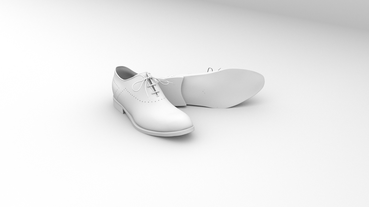 3D CGI dress shoe Fashion  marketing   oshea johnson photoreal product Realism Render