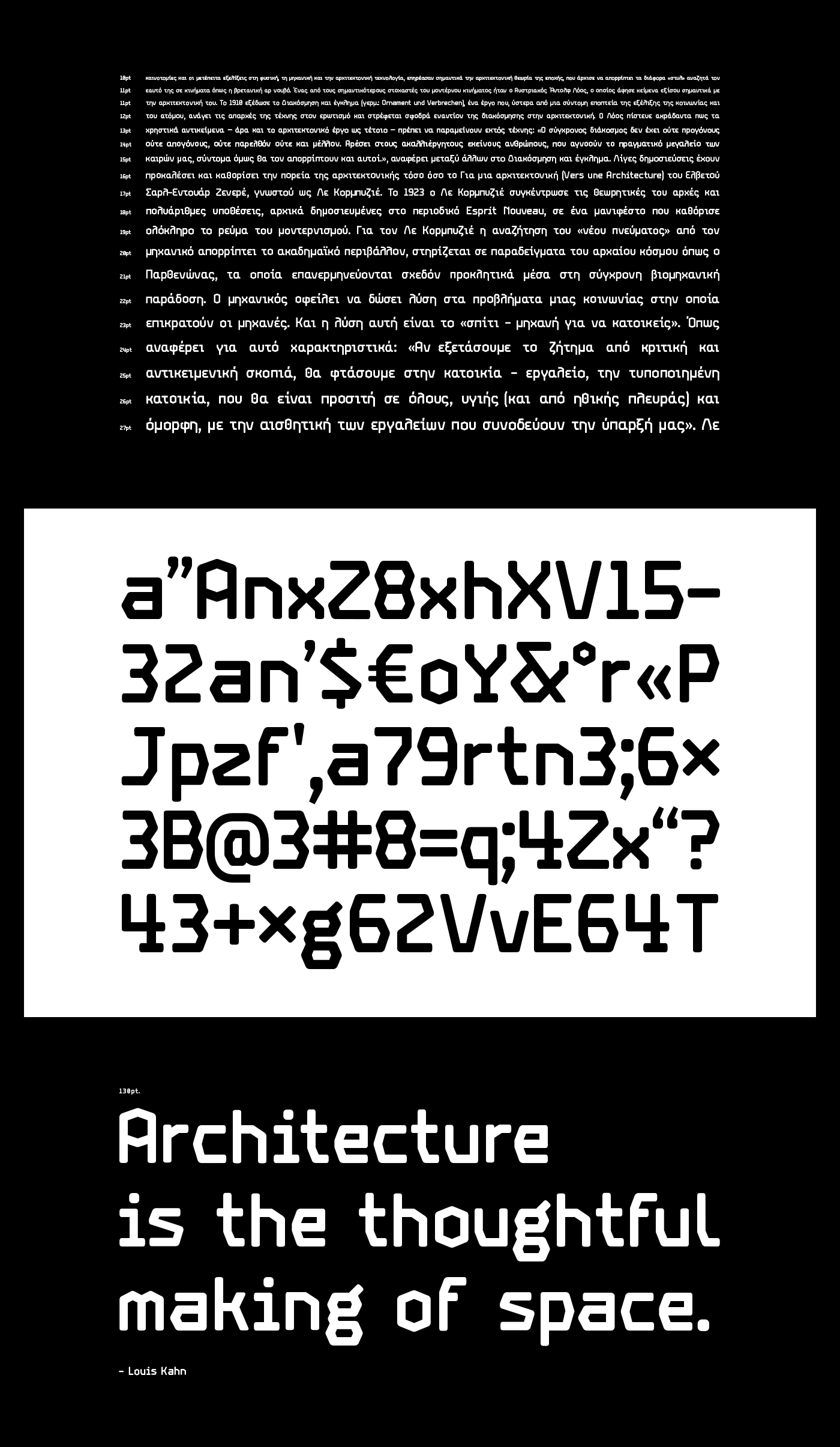 EP Basic font monospace uppercase lowercase architecture industrial typography   Sharp geometry