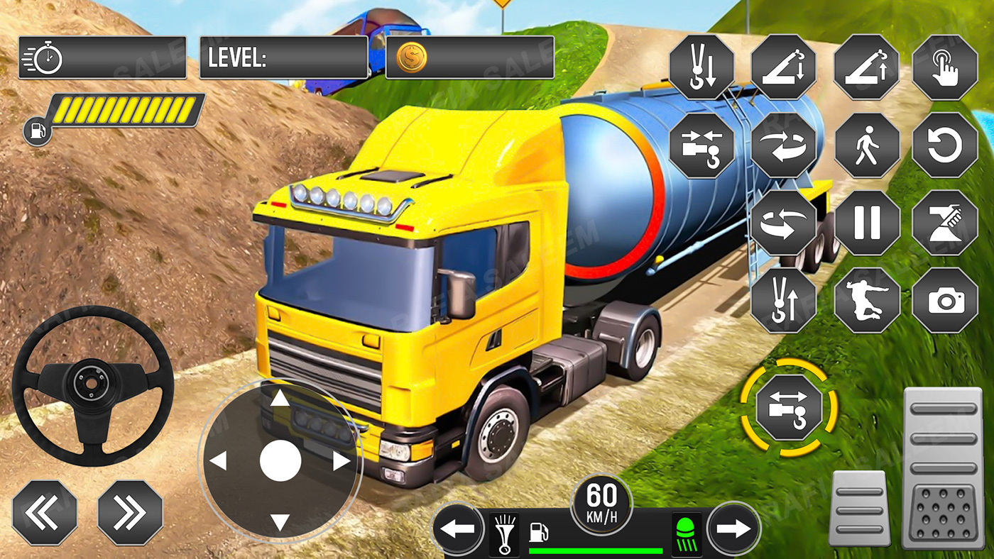 OIL TANKER Vehicle Oil Tanker Transport transportation design game ui ui design user interface transport game