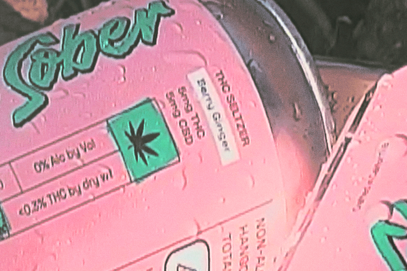cannabis branding Script logotype cali sober cannabis mocktail Cannabis seltzer thc brand THC Mocktail THC packaging wordmark lettering wordmark logotype