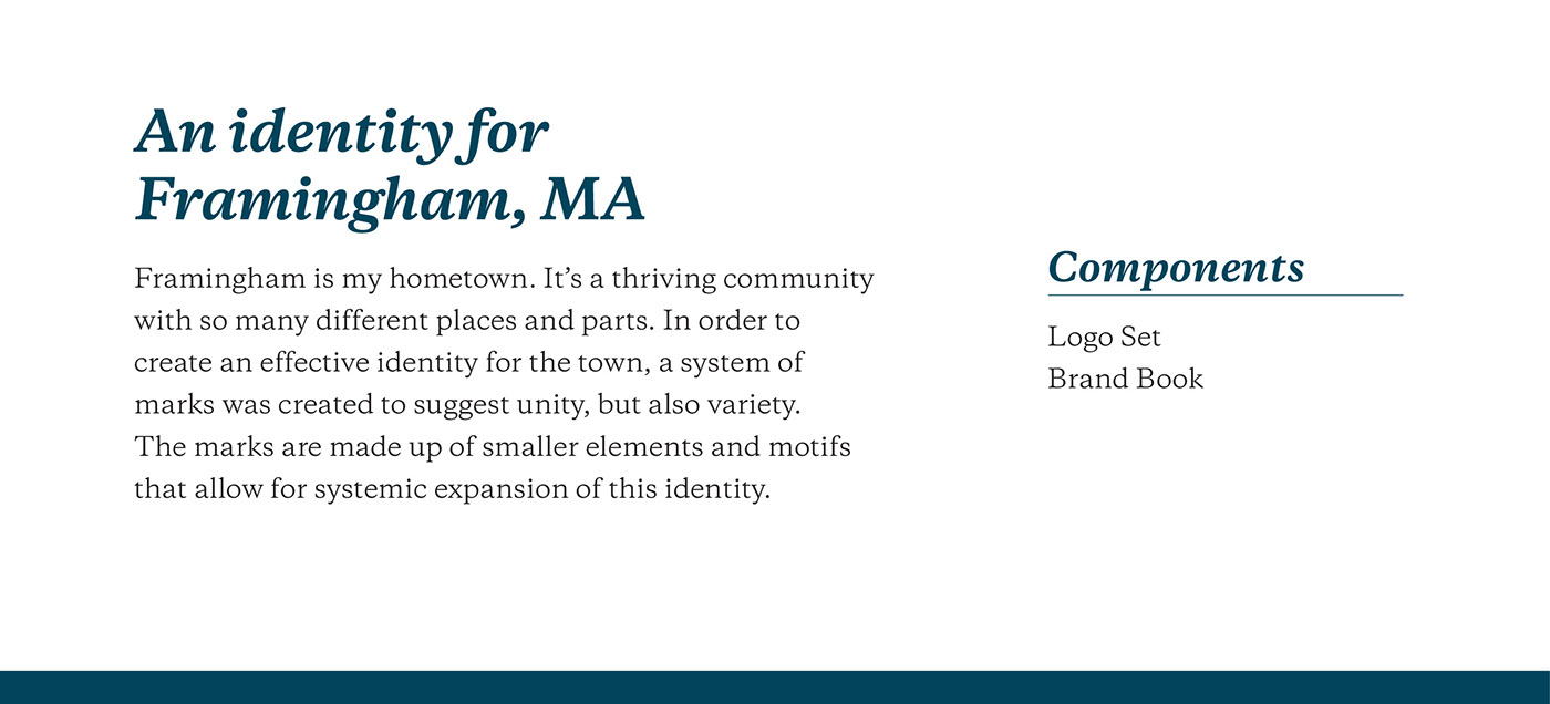 framingham brand identity system Massachusetts massart New England
