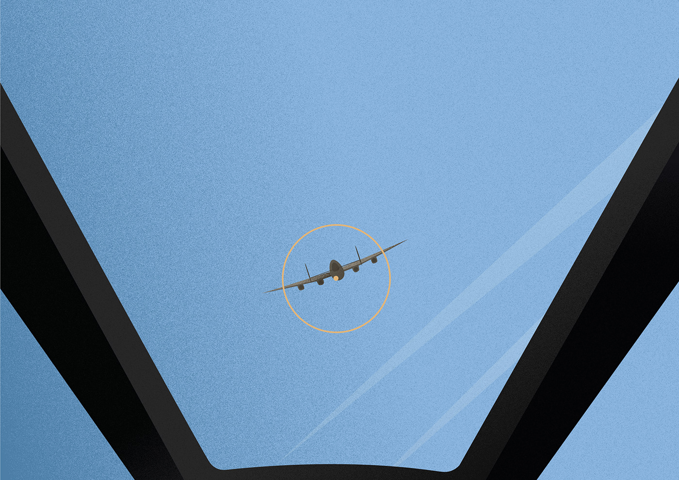 adobe illustrator airplane blue clouds ILLUSTRATION  Sergey Romanov SKY vector vector art