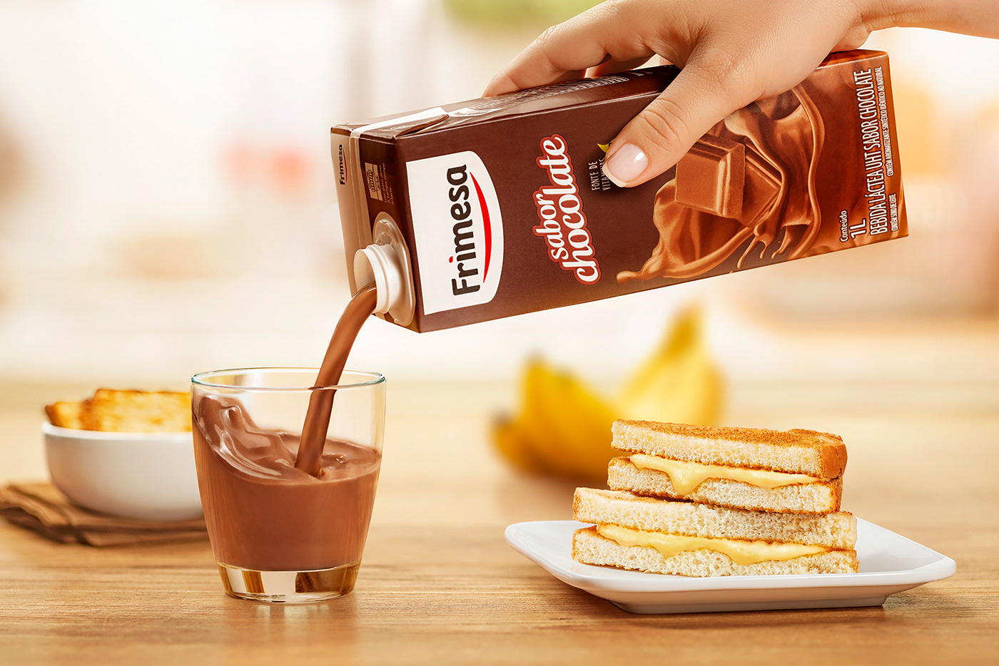 achocolatado Alimentos chocolate embalagem Estúdio Panka leite milk package food styling splash