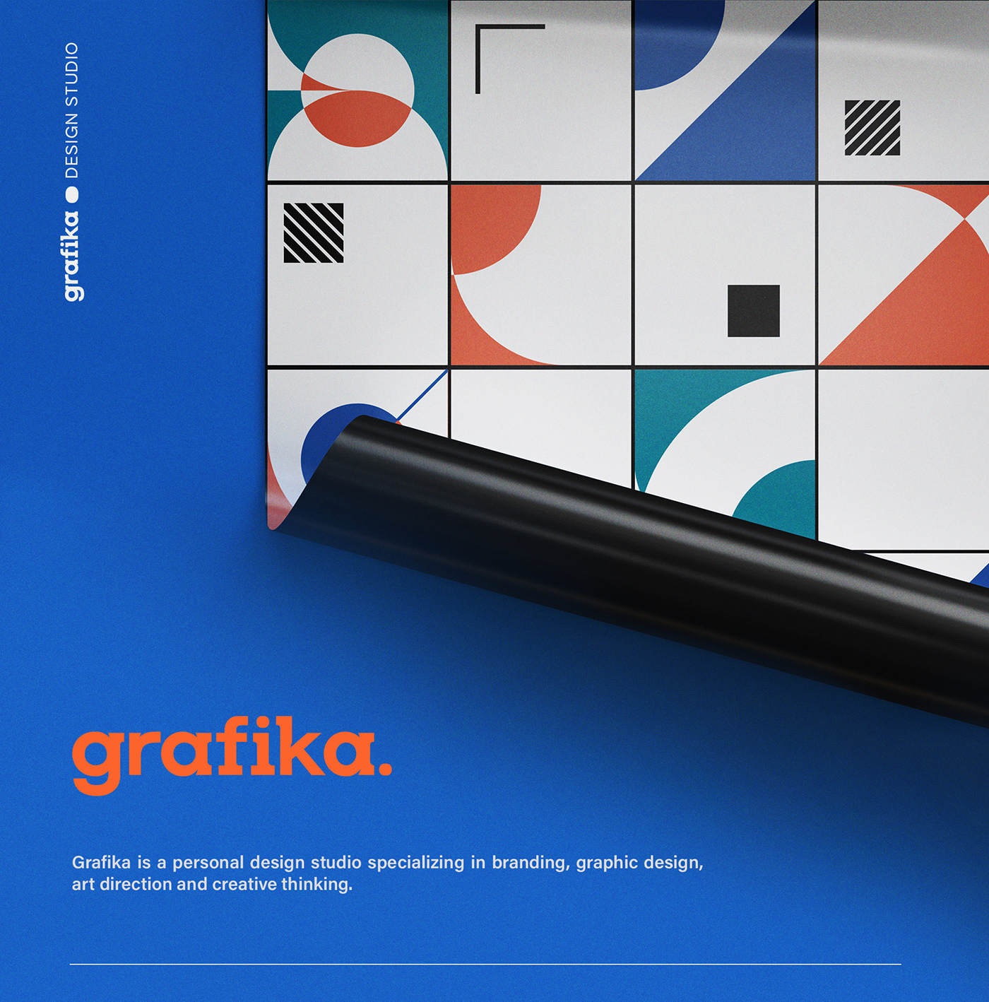 art direction  branding  design studio geometric grafika minimal modern Studio Branding typography   visual identity
