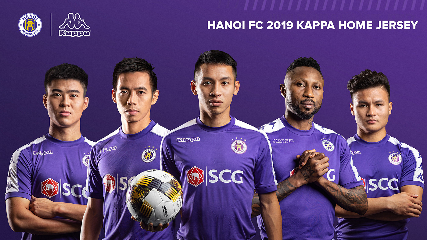 soccer hanoi football logo sports vietnam V.League brand identity kappa