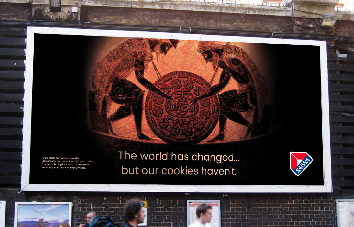 biscuit offline Street cookies concept Advertising  prints design marketing  