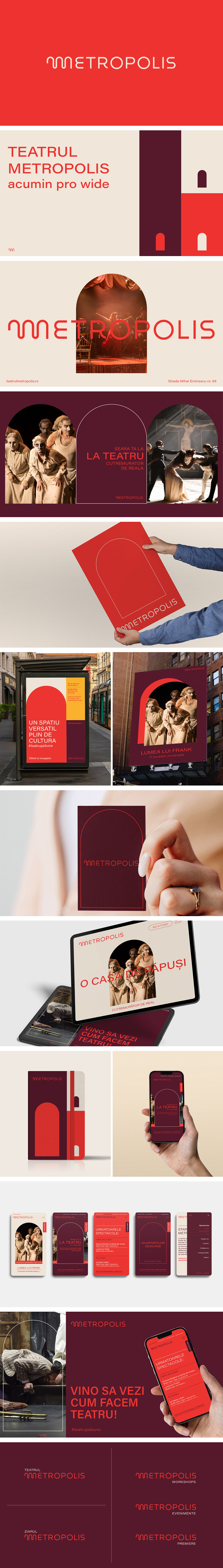 Theatre brand identity visual identity Logo Design Web Design 