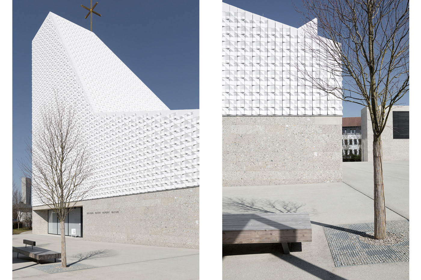 White contemporary architecture church modernism Minimalism pure munich culture art journalism  