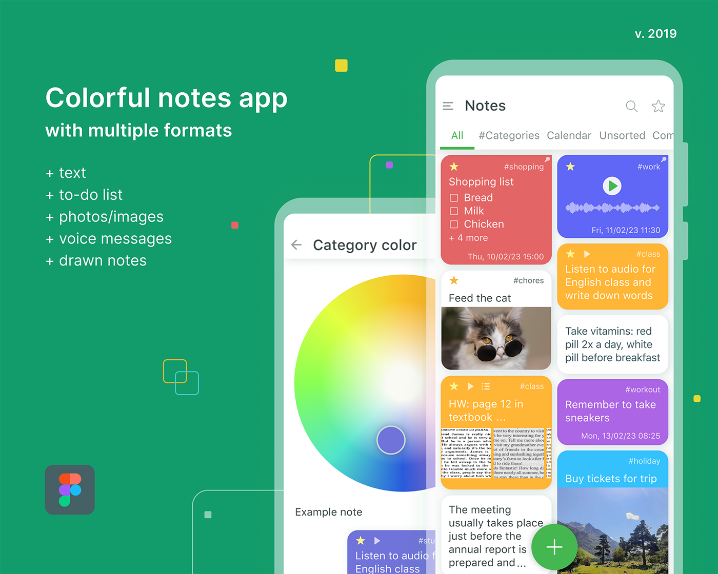 note notes notepad UI UI/UX Figma Mobile app user interface android app