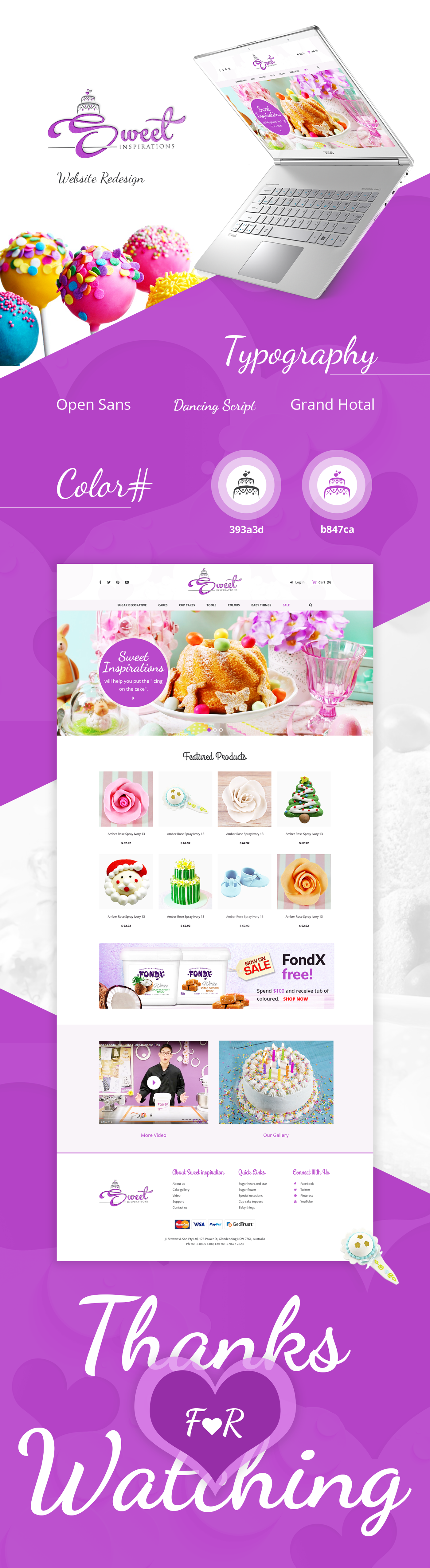 bakery products Australia homepage online store
