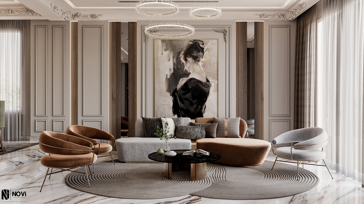 neoclassic classicdesign Interior architecture visualization corona 3ds max CGI