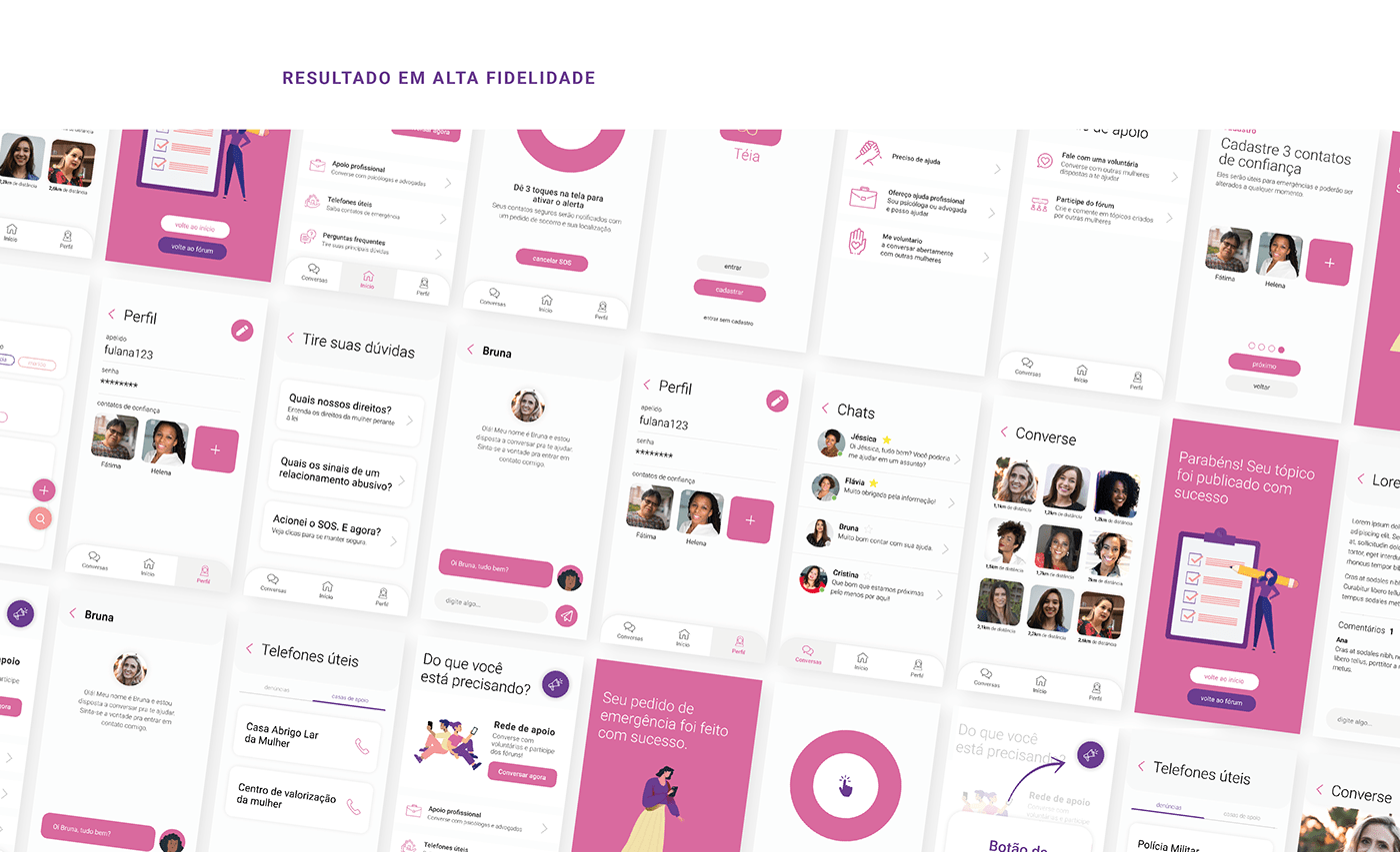 aplicativo app UI ui design ux UX design mulher social Web women