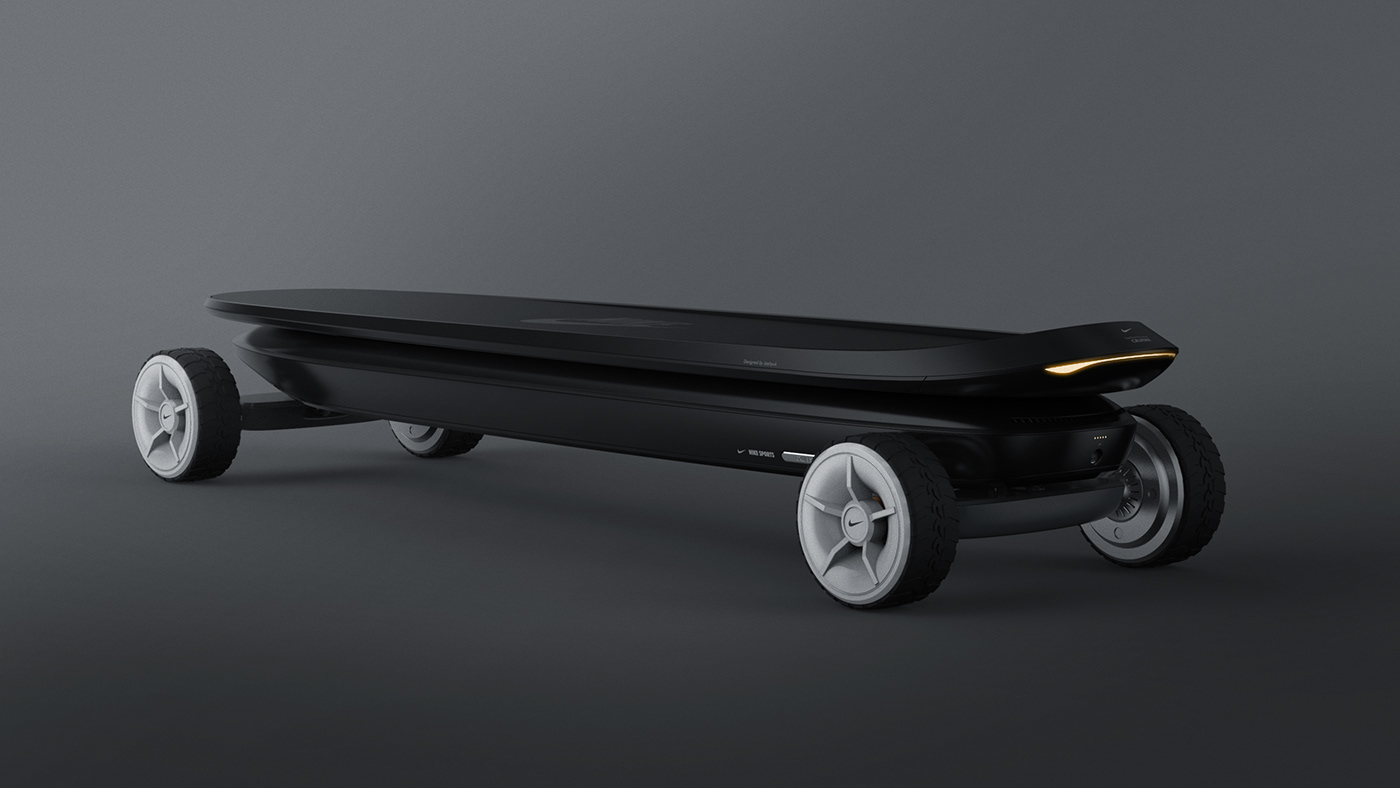 PM personal mobility Nike cruiser board product design  concept Board Design