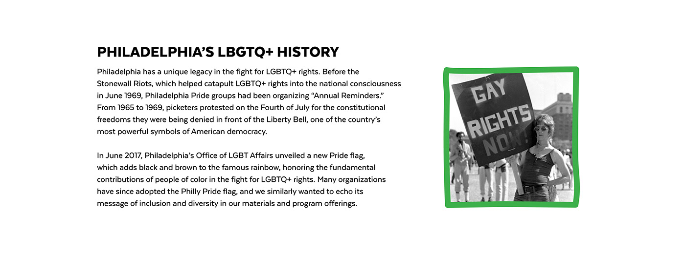campaign free library LGBTQ+ philadelphia pride rainbow agca