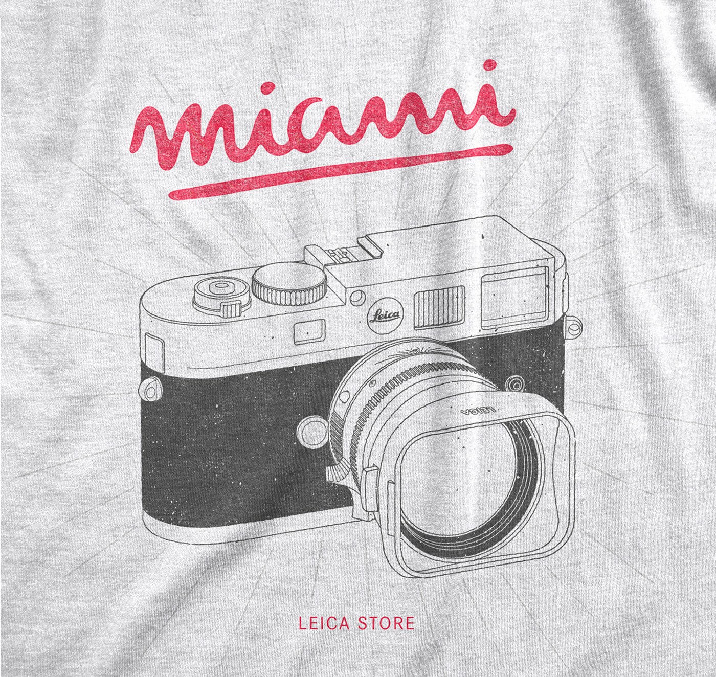 apparel lettering ILLUSTRATION  Leica camera rugged typography   t-shirt New York Los Angeles