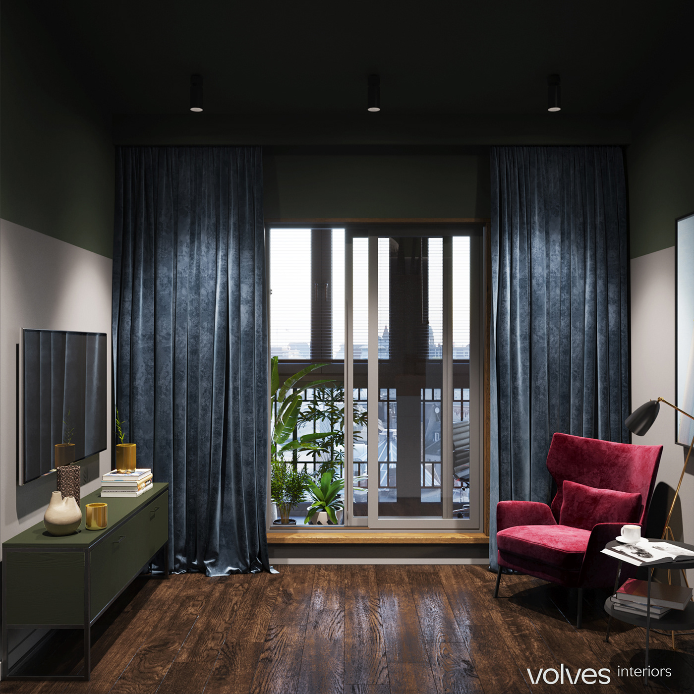 LOFT loft interiors flat coronarenderer VR360 vr volves volves_interiors volves_cdl_flat