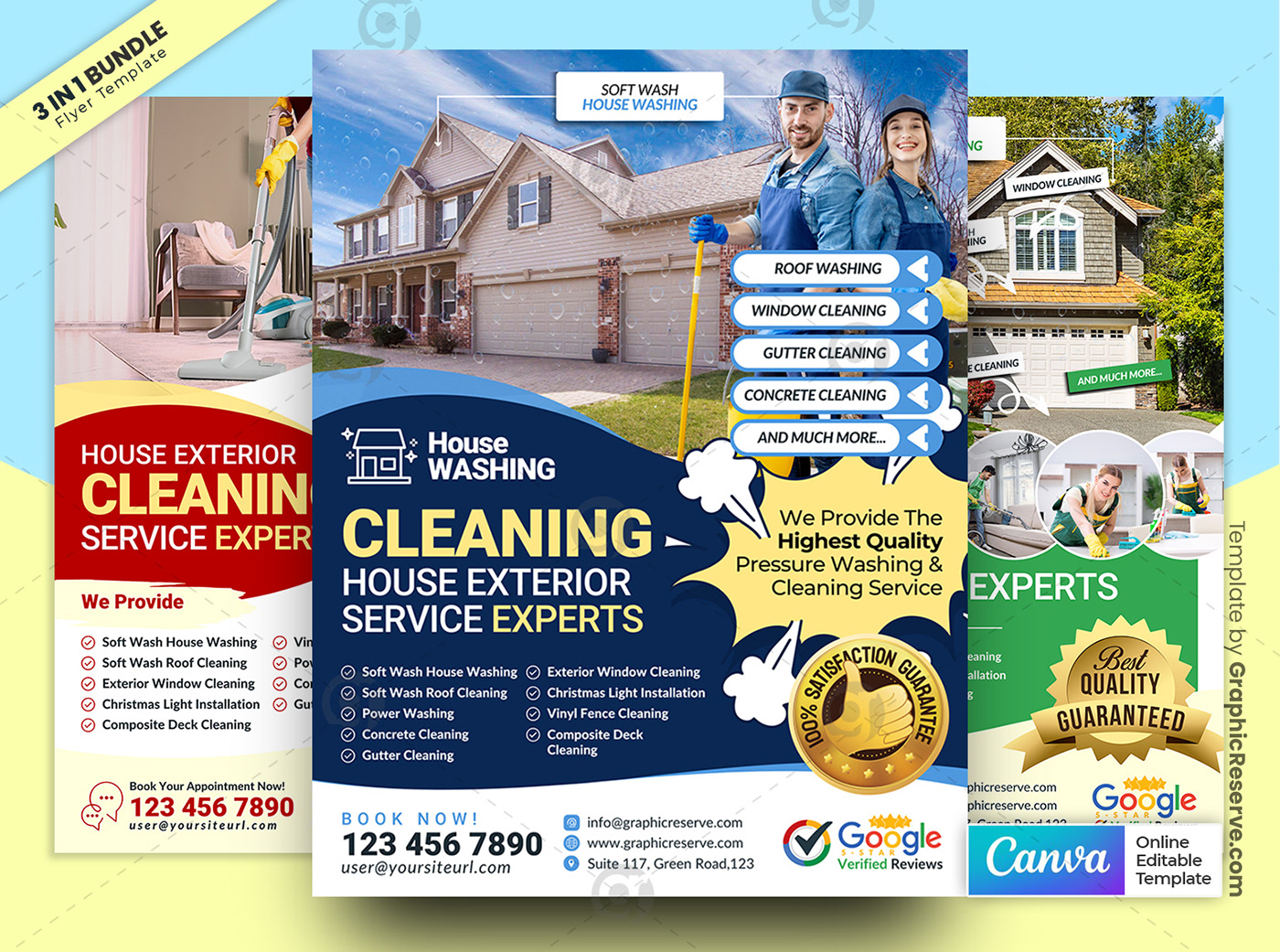 cleaning cleaning service Cleaning Flyer house cleaning cleaning price Cleaning package Washing Exterior Cleaning cleaning experts flyer bundle