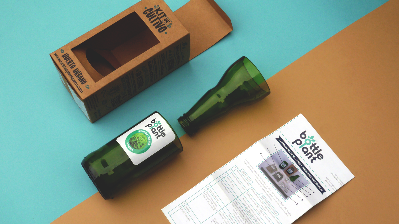 Packaging ecofriendly graphic design  nature seed design label design box design beer bottle design Beer Bottle Packaging eco friendly design cardboard packaging design