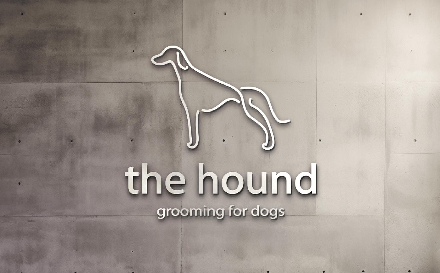 logo brand identity Logo Design branding  Logotype Service design naming visual identity grooming dog
