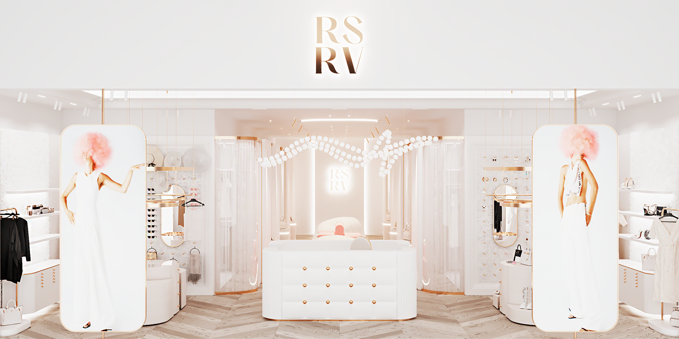 Retail design retail store boutique store design shop Julia Vin Fashion Interior web3 metaverse RSRV