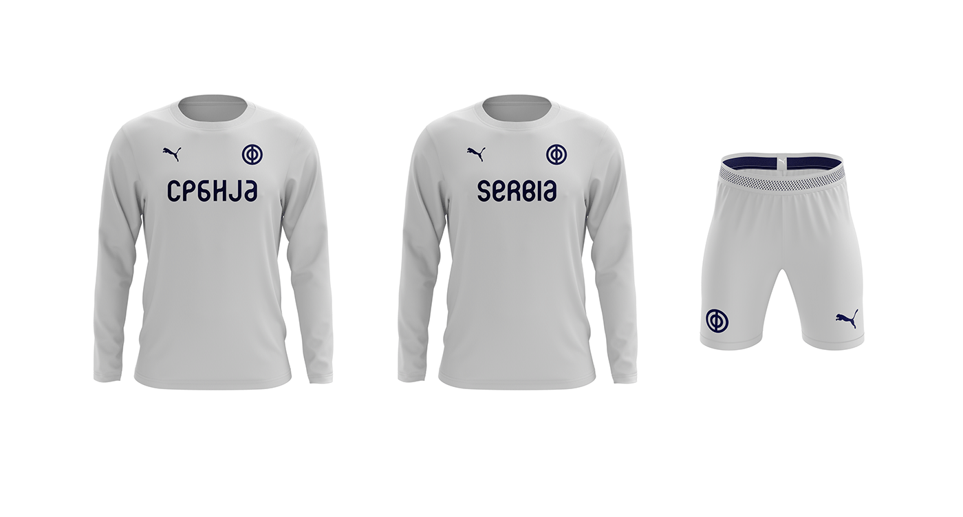 FSS visualidentity brand football WorldCup logo jersey sport Serbia font