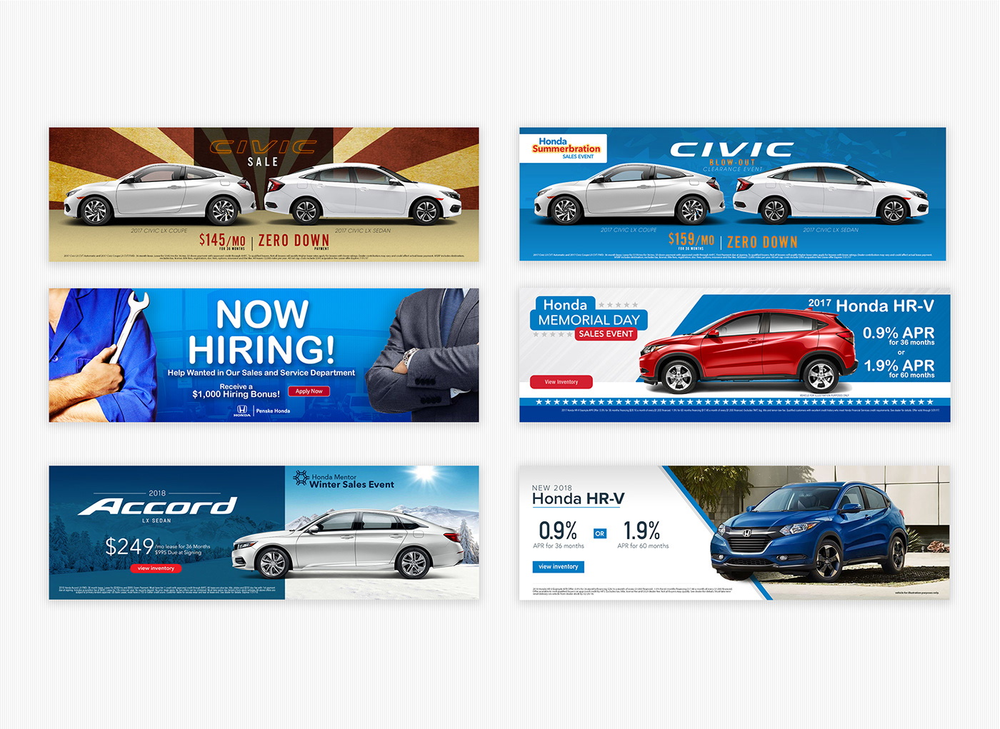 sports car Civic Cars Email Design Web Banners print penske suv vehicles automotive  