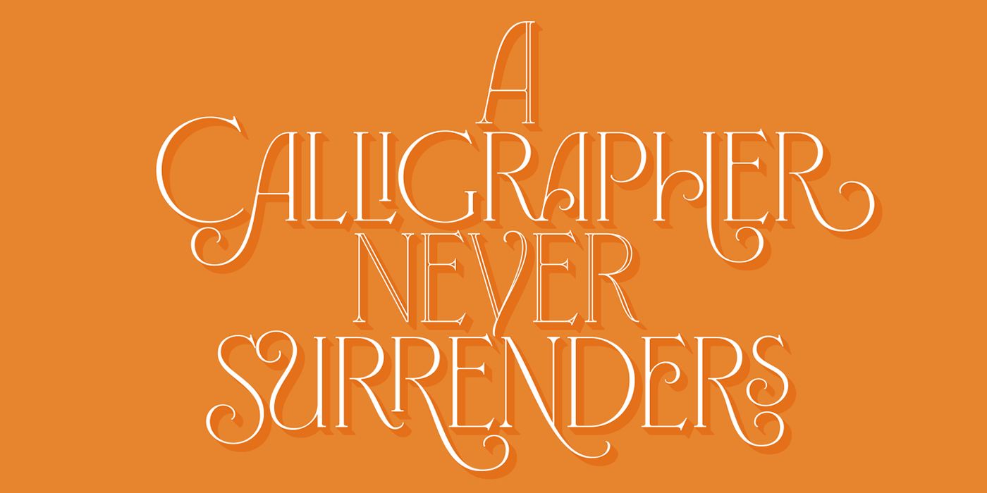 typography   lettering Calligraphy   roman Didone elegant delicate Garnier