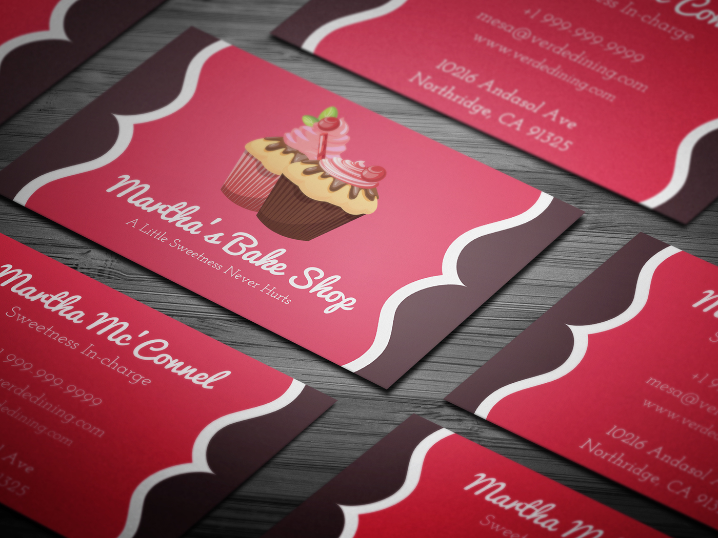 bakery home bakery cake baker baking pastry bakery business cards