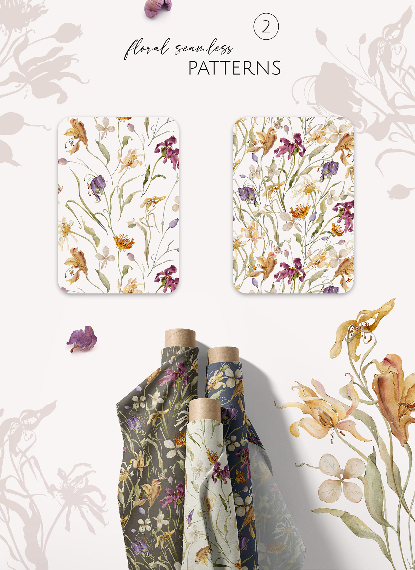 dry dry flowers flower autumn clip art autumn pattern floral pattern Surface Pattern fabric design wallpaper Wrapping paper botanical botany autumn garden dry autumn dry flower pattern Fall flower fall watercolor Garden Flower garden flower pattern watercolor autumn watercolor dry flowers