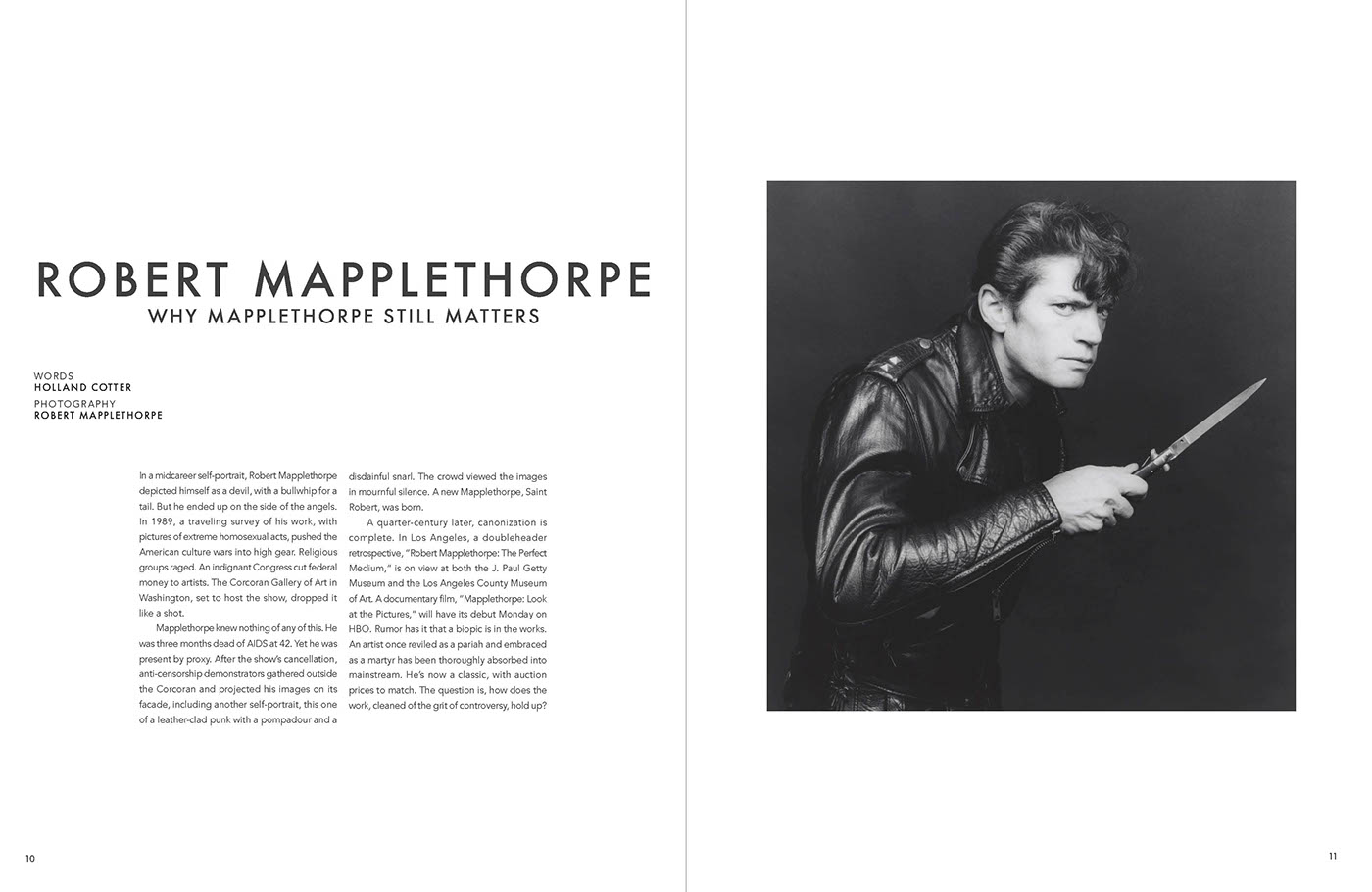 magazine rebranding typography   robert mapplethorpe Photography  Fim Photography masthead Layout design graphic design 