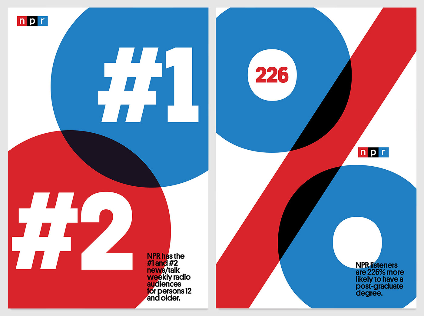 NPR posters typography   design graphic graphic design  colors numbers type branding 