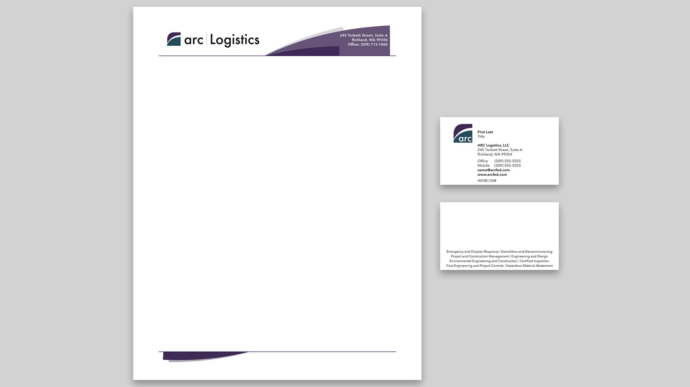 letterhead business card