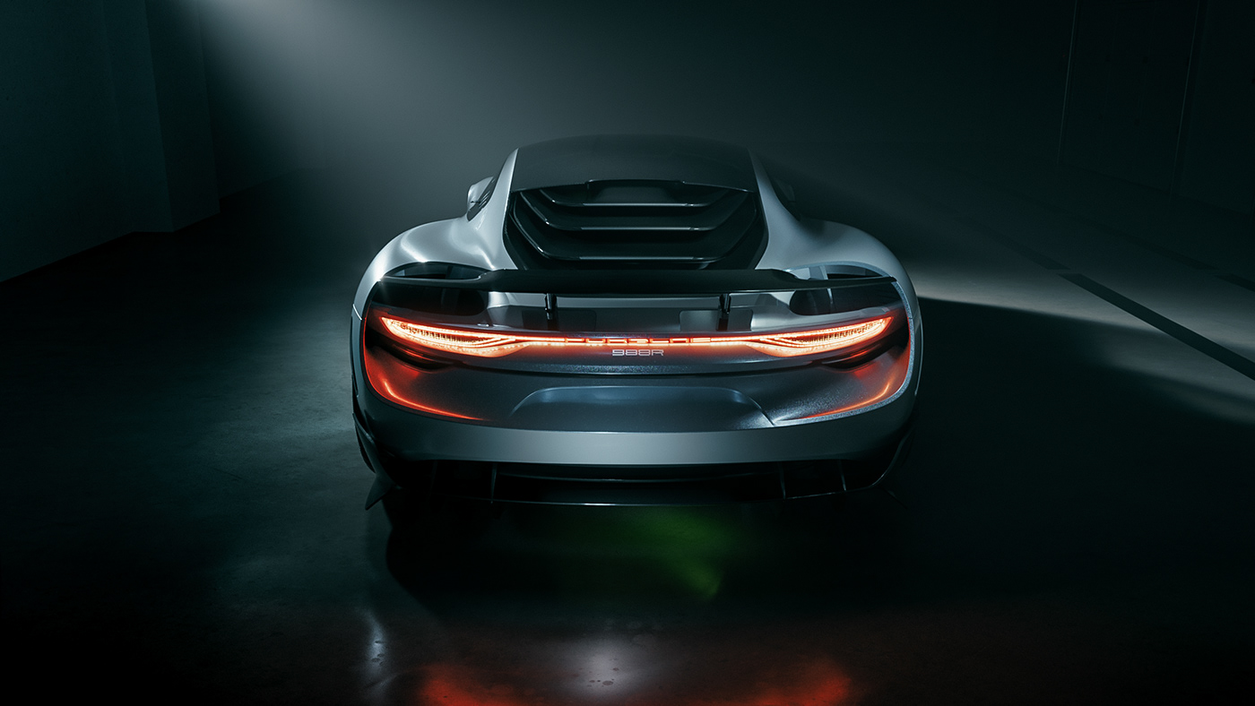 3D 988R automotivedesign cardesign CGI concept conceptcar Porsche transportationdesign