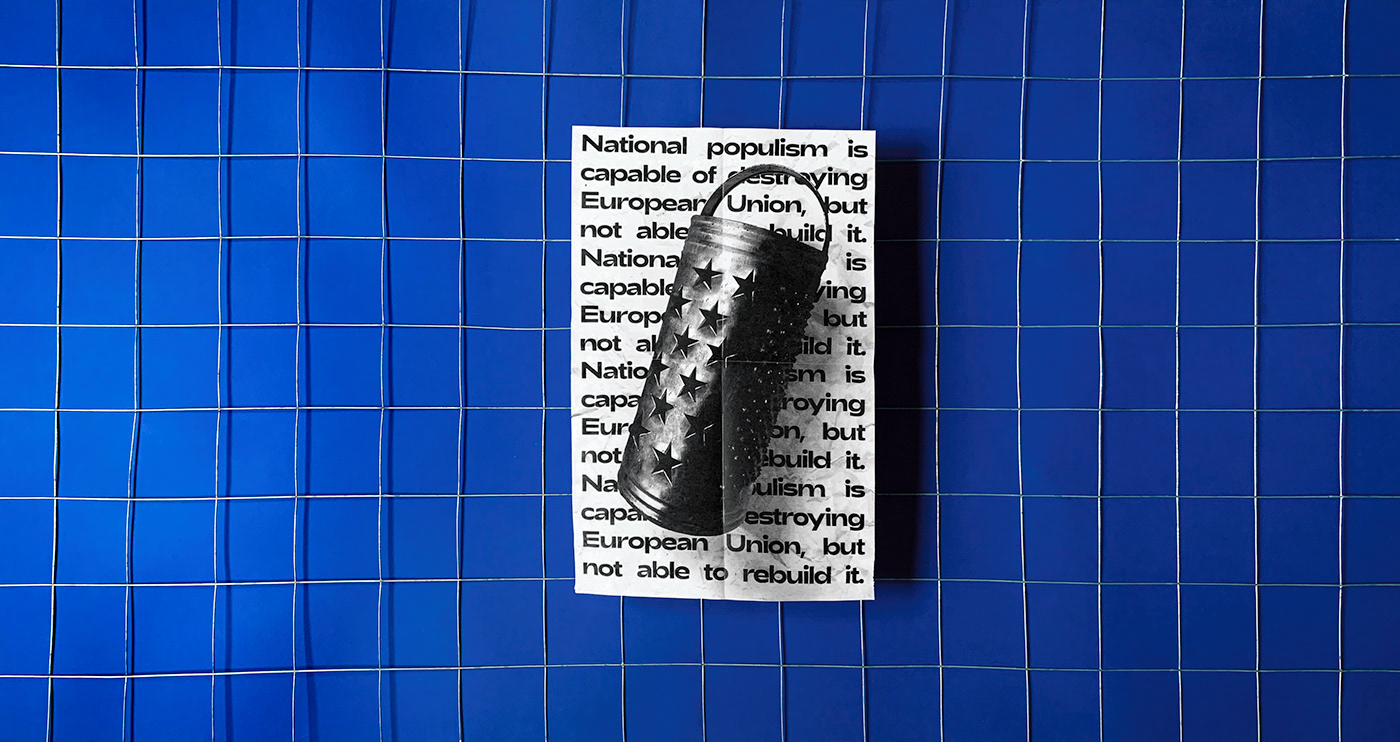 art direction  editorial editorial design  EU Europe ILLUSTRATION  magazine National Populism Poster Design slanted magazine