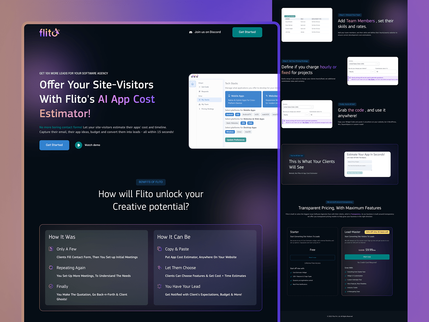 Flito- Saas landing page Redesign on Behance